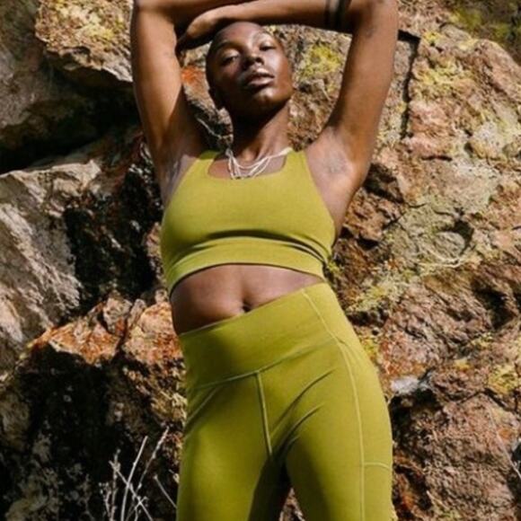 girlfriend collective Other - Girlfriend Collective Paloma Compressive Long-Line Racerback Bra Ivy Green XXL